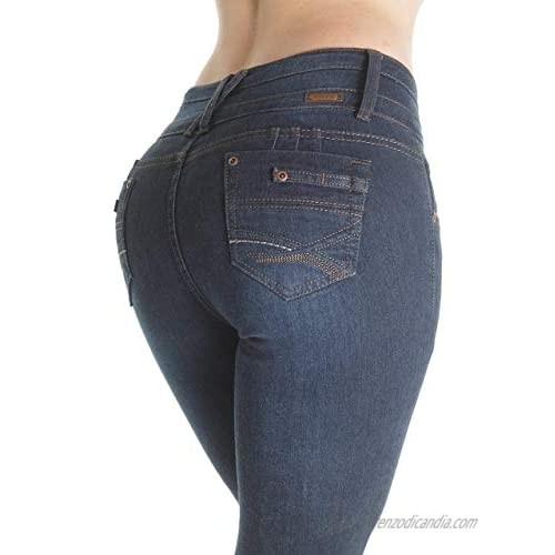 Colombian Design Butt Lift Plus Junior Size High Waist Straight Leg Jeans