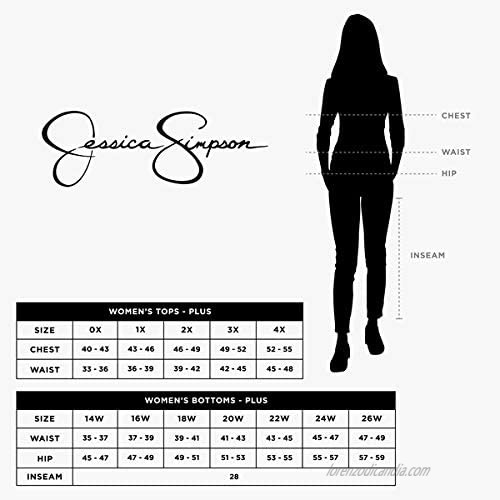 Jessica Simpson Women's Plus Size Arrow Straight Ankle Jean