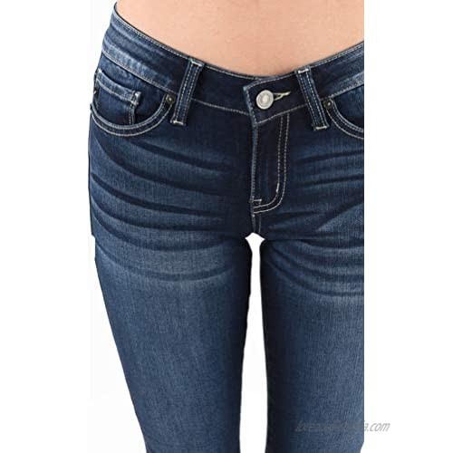 Kan Can Izzy Mid Rise Zipper Ankle Skinny Jeans