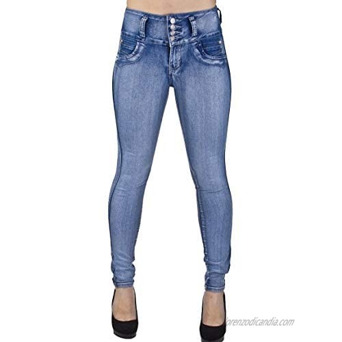 Plus/Junior Size Colombian Design High Waist Butt Lift Levanta Cola Skinny Jeans