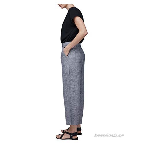 b new york Women's Linen Wide Leg Pant