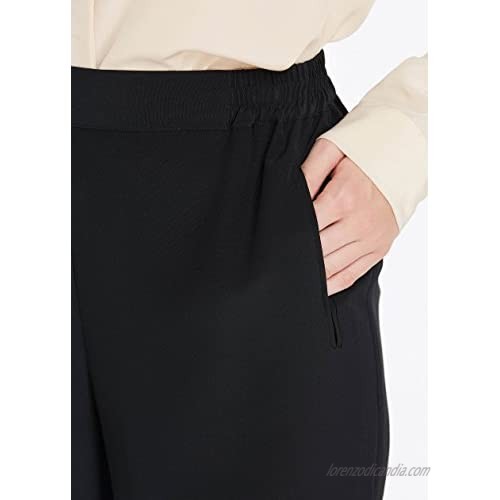 LilySilk Women Silk Long Pants Bottoms 18MM Elastic Waist Daily Soft