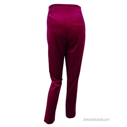 Ralph Lauren Lauren Women's Skinny-Fit Velvet Pants Winter Violet 6