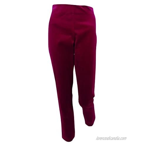 Ralph Lauren Lauren Women's Skinny-Fit Velvet Pants Winter Violet 6