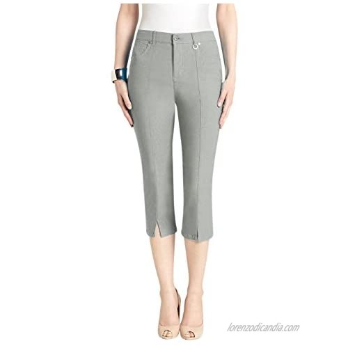 URREBEL Pants for Womens - Slit Front Capri (Style#3-5353R)