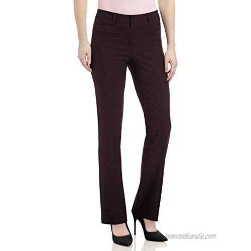 Women's Stretch Dress Pants with Pockets - Wear to Work - Comfort Fit Barely Bootcut