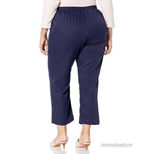 Alfred Dunner Women's Plus Size Microfiber Proportioned Short Pant