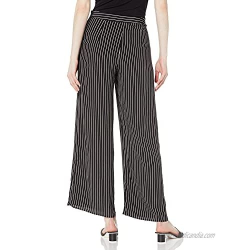 Three Dots Women's Da6160 Stripe Printed Cropped Pant