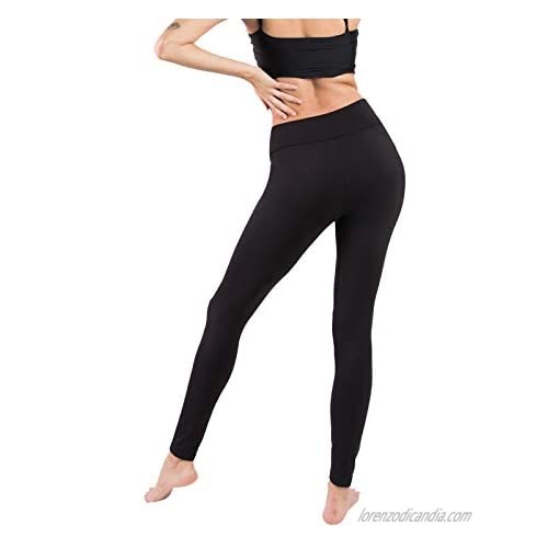 Baihetu High Waist Leggings with Inner Pocket Super Soft Yoga Pants for Women
