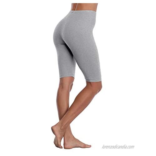 DITSONEO Plus Size Leggings for Women Knee Length Leggings Pant Mid Thigh Stretch Shorts