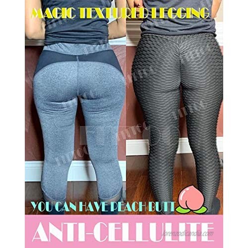 FITTOO Womens High Waisted Yoga Pants Tummy Control Scrunched Booty Leggings Workout Running Butt Lift Textured Tights