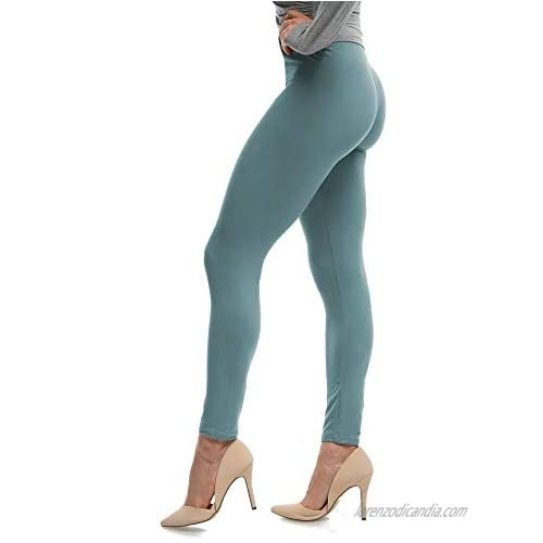 LMB Women’s Ultra Soft Leggings Stretch Fit 40+ Colors - One Size - Plus Size