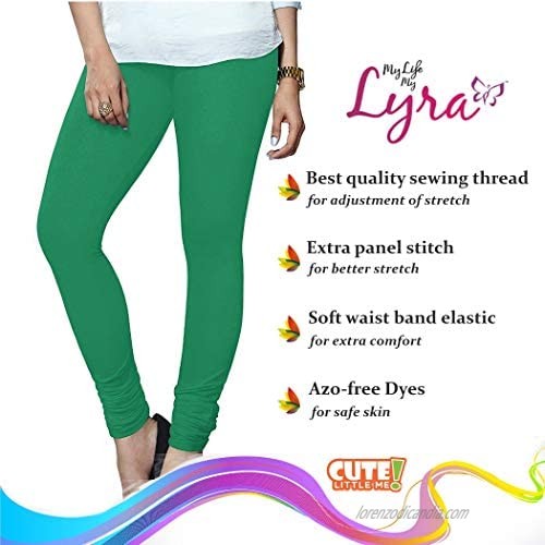 LUX LYRA Indian Churidar Leggings for Women Cotton Chudidars Extra Long Leggings