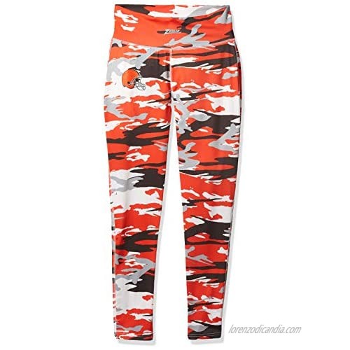 NFL Cleveland Browns Women's Camo Leggings  Brown/Red/White  Small