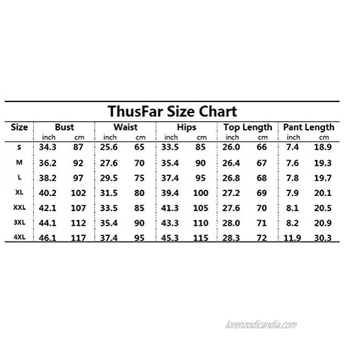 ThusFar Women's Casual Two Piece Outfits Soft Bodycon T Shirt Tops Shorts Sportwear Jogger Tracksuit Jumpsuit Rompers