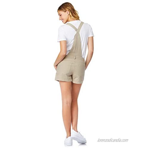 WallFlower Women's Juniors Linen Shortalls