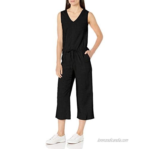  Essentials Women's Sleeveless Linen Jumpsuit