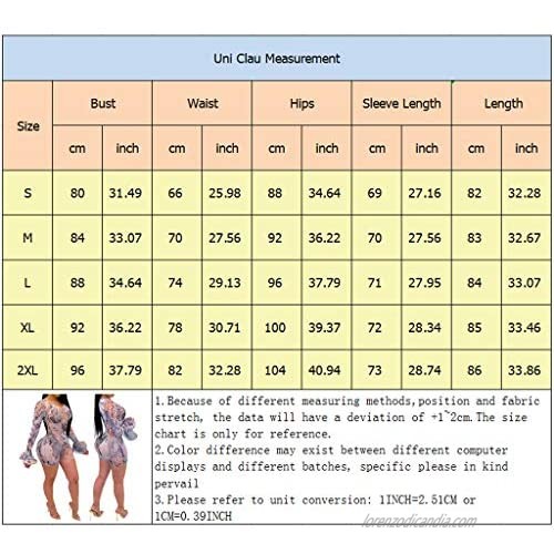 Uni Clau Women Sexy See Through Long Sleeve Short Jumpsuits Sheer Mesh Tie Dye Skinny Pants Club Rompers