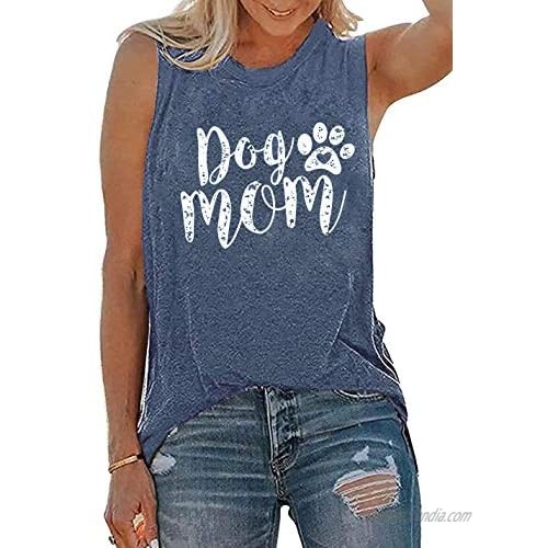 Sleeveless Graphic Tank Tops for Women Casual Summer Tank Tops Loose Fit Workout Graphic Tee Tops