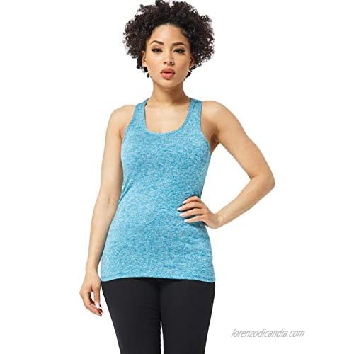 WINESTER & COMPANY Women's Top - Sleeveless Tank Scoop Neck Racerback Casual Basic Workout Active T Shirt Tee