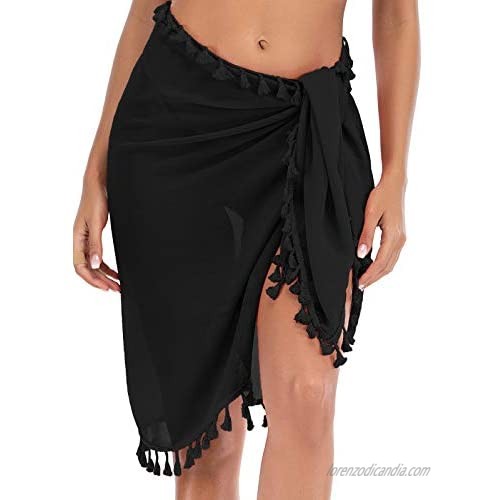 Century Star Womens Sarong Swimsuit Cover Up Beach Wrap Skirt Swimwear Bikini Cover-ups Short