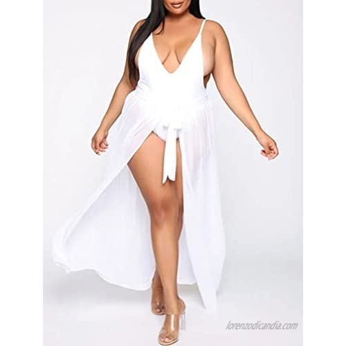 YMDUCH Women's Summer Beach Sarong Swimsuit Cover-Ups Chiffon Bikini Wrap Maxi Skirts