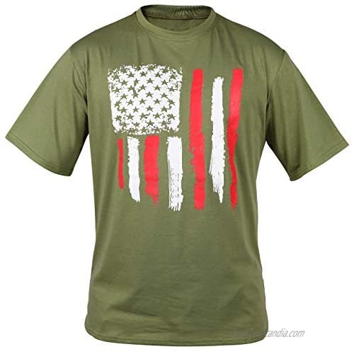 American Flag Printed Shirts for Men USA Patriotic Freedom Tshirts Summer Casual Short Sleeve Tee Tops