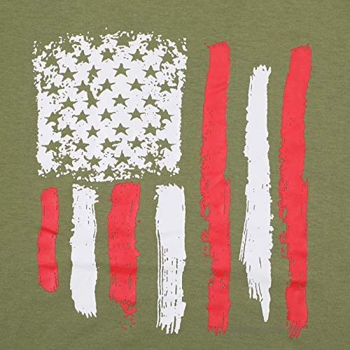 American Flag Printed Shirts for Men USA Patriotic Freedom Tshirts Summer Casual Short Sleeve Tee Tops