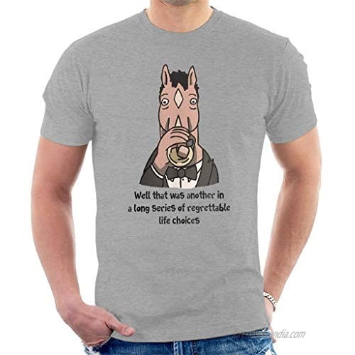 CHMAK BoJack Horseman Regrettable Life Choices Men's T-Shirt