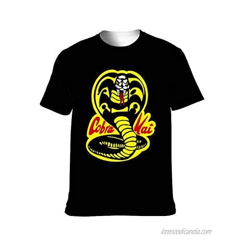 Cobra-Kai Karate Kid Men's T-Shirts Sweep Legs No Mercy Snake Tops Tee Shirts 