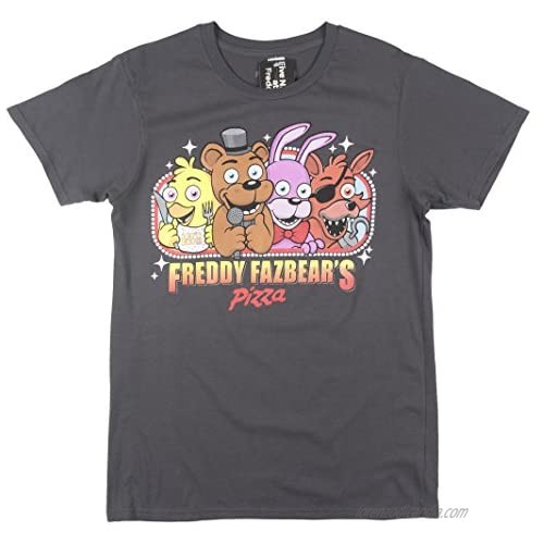 Freddy Fazbear's Pizza Gray Graphic T-Shirt - Medium