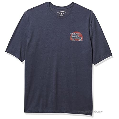 G.H. Bass & Co. Men's Tall Short Sleeve Graphic Print T-Shirt  Mood Indigo Heather  3X-Large Big