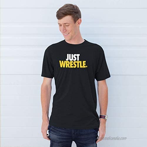 Just Wrestle Adult T-Shirt | Wrestling Tees by ChalkTalk Sports | Multiple Colors | Adult Sizes
