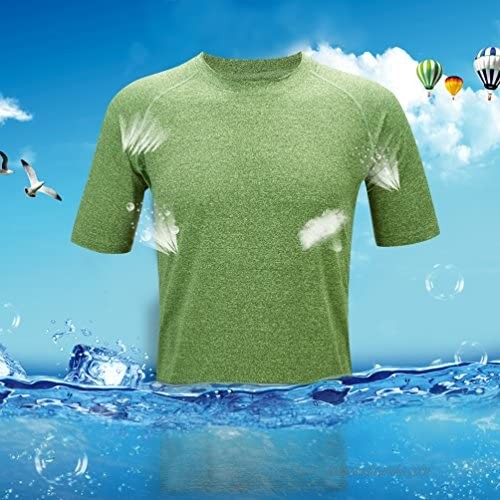 ZITY Mens Quick Dry T-Shirt Athletic Moisture-Wicking Dry Fit Running Shirts