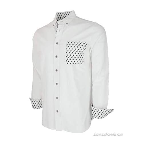 Boy Corporate Men's Casual Shirt with Contrast Pocket