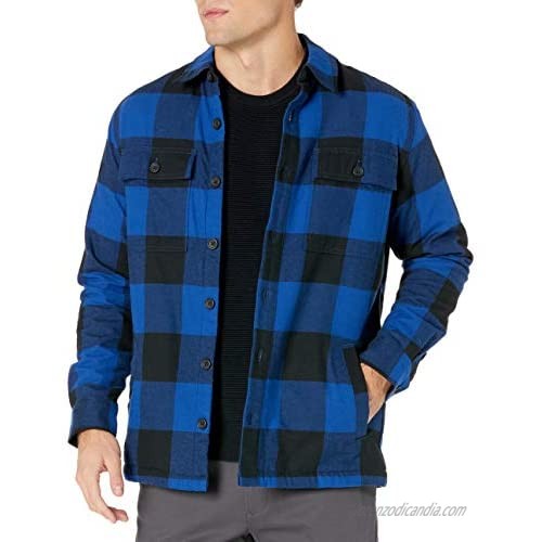  Brand - Goodthreads Men's Sherpa Lined Long-Sleeve Flannel Shirt Jacket