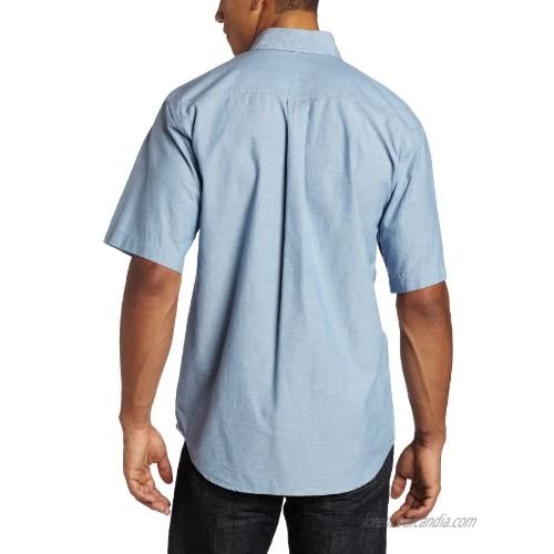 Carhartt Men's Big & Tall Fort Short Sleeve Shirt Lightweight Chambray Button