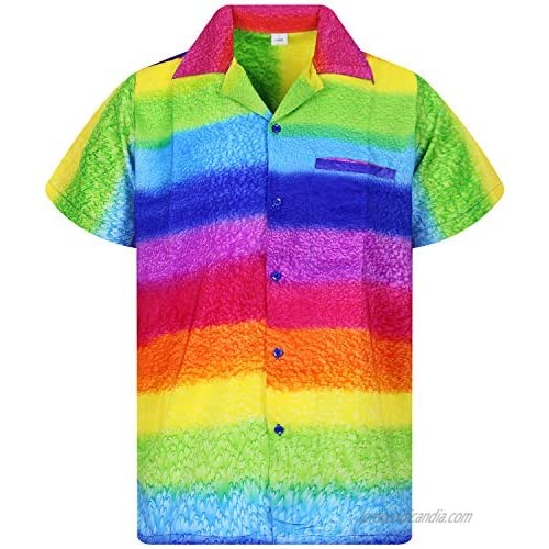 Funky Hawaiian Shirt  Rainbow  Multicoloured  XS