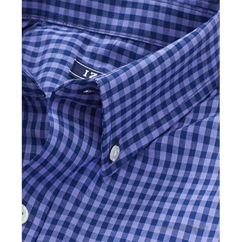 IZOD Men's Big and Tall Button Down Long Sleeve Performance Gingham Shirt (Discontinued)