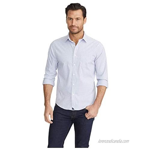UNTUCKit Dalton - Untucked Shirt for Men Long Sleeve Wrinkle-Free Performance Pink Large Regular Fit