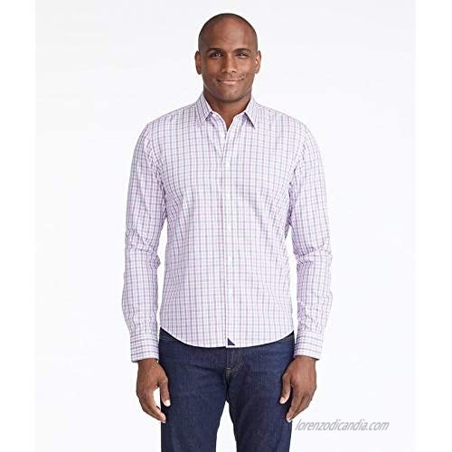 UNTUCKit Dolcetto Wrinkle Free - Untucked Shirt for Men Long Sleeve Pink Large Slim Fit
