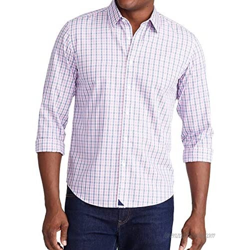 UNTUCKit Dolcetto Wrinkle Free - Untucked Shirt for Men  Long Sleeve  Pink  Large  Slim Fit