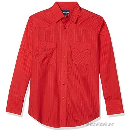 Wrangler Men’s Sport Western Two Pocket Long Sleeve Snap Shirt