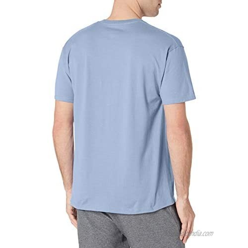Champion Men's Classic T-Shirt Screen Print Script Mache Blue-Y07718 2X- Large