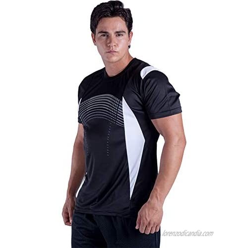 LeeHanTon Dri-Fit Short Sleeve Shirts Men Workout Shirts for Men Wicking Tee Shirts