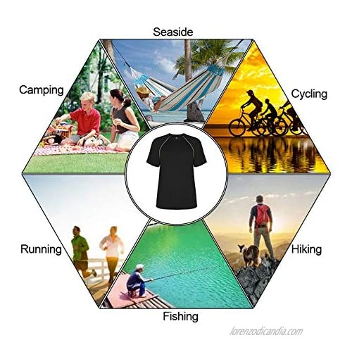 Men's Sun Protection UPF 50+ UV Long Sleeve Shirts Lightweight Quick Dry Shirt for Fishing Running Hiking
