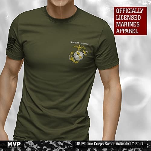 Military Veteran Products USMC T-Shirt – Embrace The Suck – Sweat Activated – Fabric