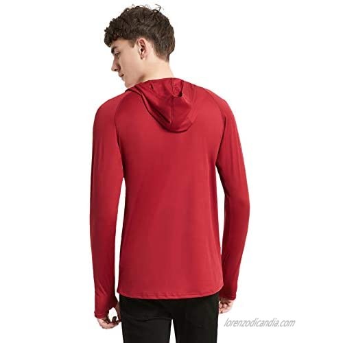Starlemon Men's UPF 50+ Sun Protection Hoodie Shirt Long Sleeve SPF/UV Lightweight Fishing Workout Shirt Outdoor