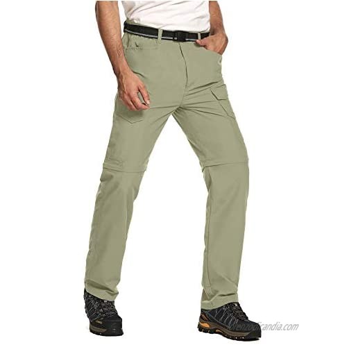 Mens Hiking Pants Convertible Outdoor Quick Dry Lightweight Zip Off Travel Safari Cargo Pants