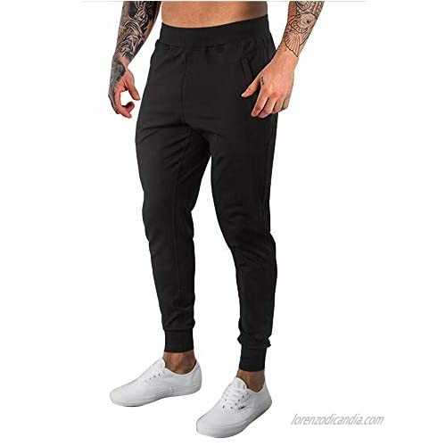 Uni Clau Men's Slim Joggers Tapered Athletic Sweatpants Running Workout Pants with Pocket